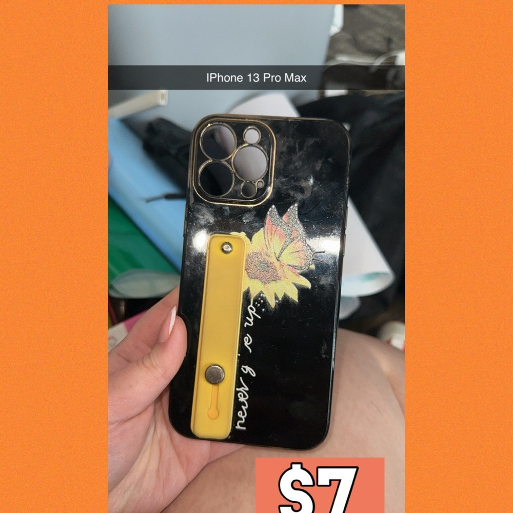 Stylish Black and Yellow iPhone 12 Pro Max Case with Pokémon Design